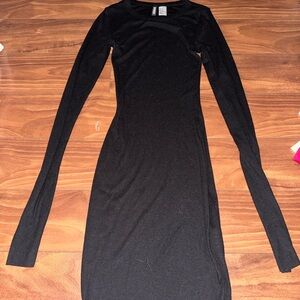 H&M Classic Black Long Sleeve Dress